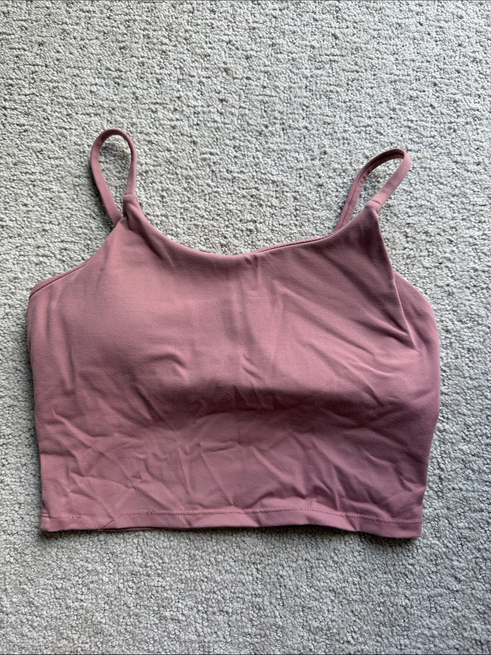 Women’s Cropped Cami Tank Top - Dusty Rose